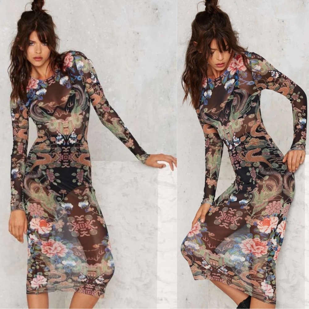 Floral Long Sleeve Dress